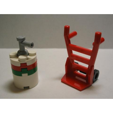 advent calendar 2005 city day 17 - oil barrel hand truck