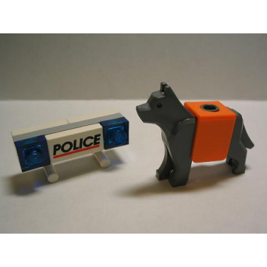 advent calendar 2005 city day 5 - police dog barricade