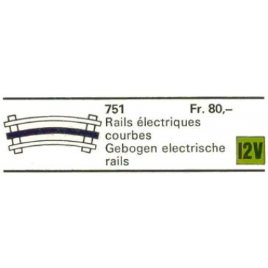 8 curved 12v conducting rails