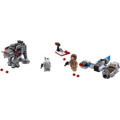 ski speeder vs first order walker microfighters