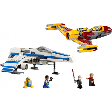 new republic e-wing vs shin hatis starfighter