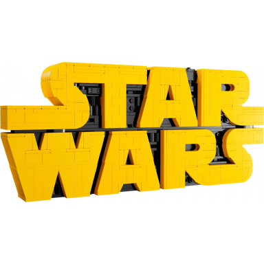 brick-built star wars logo