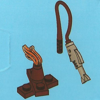 advent calendar 2011 city day 10 - camp fire and fishing pole