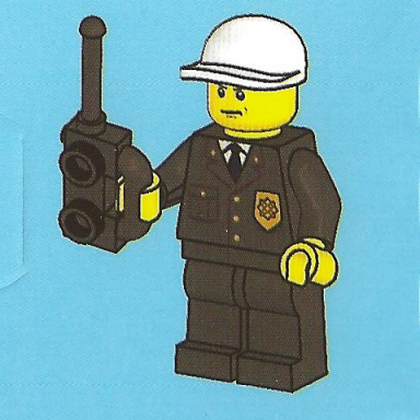 advent calendar 2011 city day 13 - police officer with radio
