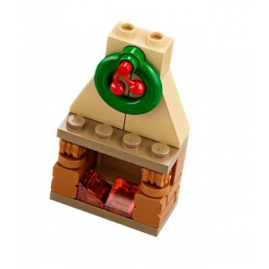 advent calendar 2019 harry potter day 19 - fireplace with christmas decoration