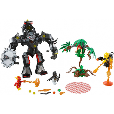 batman mech vs poison ivy mech
