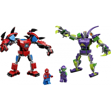 spider-man green goblin mech battle