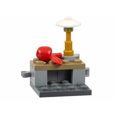 advent calendar 2023 super heroes avengers day 19 - table with lamp and apple