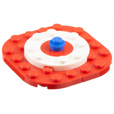 advent calendar 2023 super heroes avengers day 23 - tree skirt with captain americas shield colors