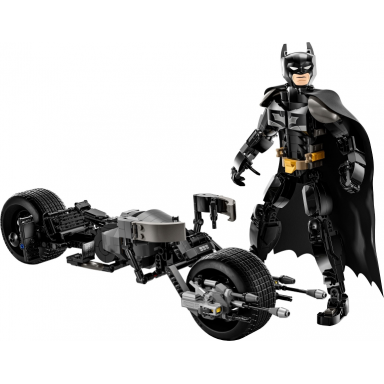 batman construction figure and the bat-pod bike