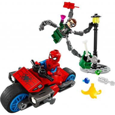 motorcycle chase: spider-man vs doc ock