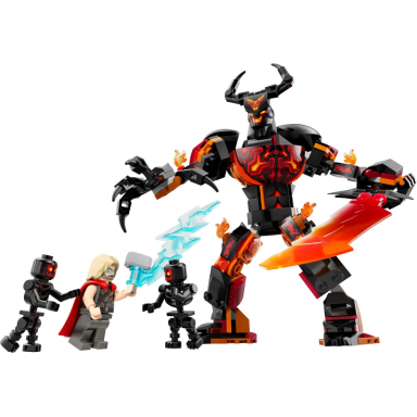 thor vs surtur construction figure