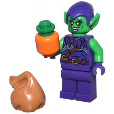advent calendar 2024 super heroes spider-man day 19 - green goblin with pumpkin and bag