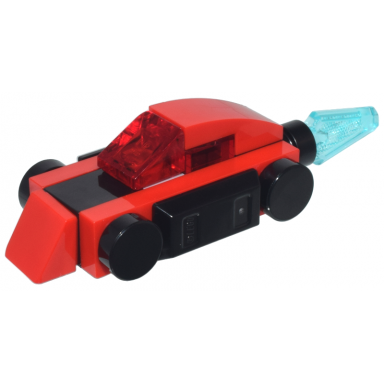 advent calendar 2024 super heroes spider-man day 8 - black and red race car