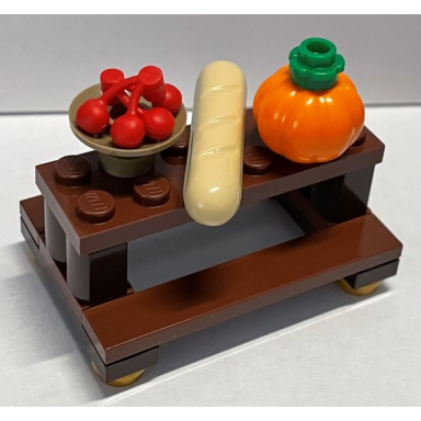 advent calendar 2021 harry potter day 21 - table bench with food