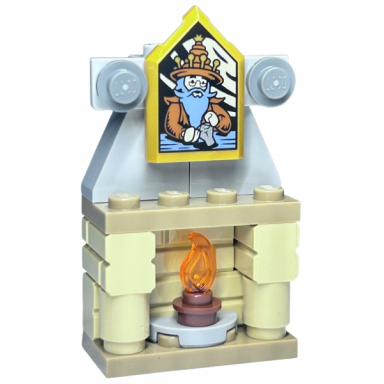 advent calendar 2024 harry potter day 20 - fireplace with 1 random collectible portrait