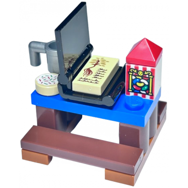 advent calendar 2024 harry potter day 5 - table with book and food