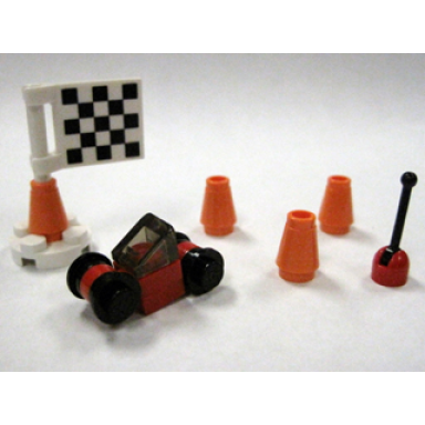 advent calendar 2009 city day 20 - rc car cones and flag