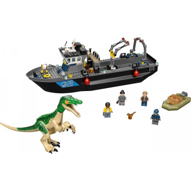 baryonyx dinosaur boat escape
