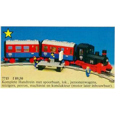push-along passenger steam train
