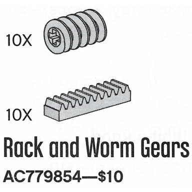 rack and worm gears