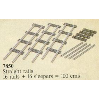 8 straight rails gray 4.5v