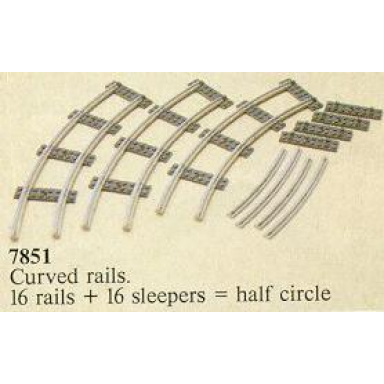 8 curved rails gray 4.5v
