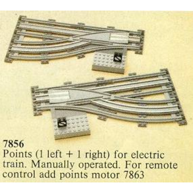 left and right manual points with electric rails