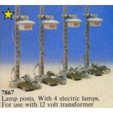 12v train light posts