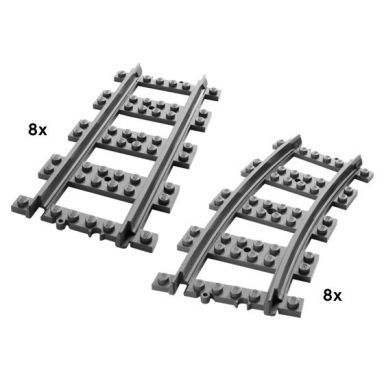 straight curved rails
