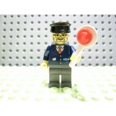 advent calendar 2006 city day 10 - train conductor with signal paddle
