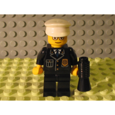 advent calendar 2007 city day 22 - policeman with loudhailer megaphone
