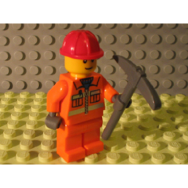 advent calendar 2007 city day 4 - construction worker and pickaxe
