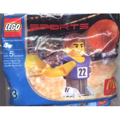 mcdonalds sports set number 3 - blue basketball player 22 polybag