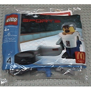 mcdonalds sports set number 4 - white hockey player 5 polybag