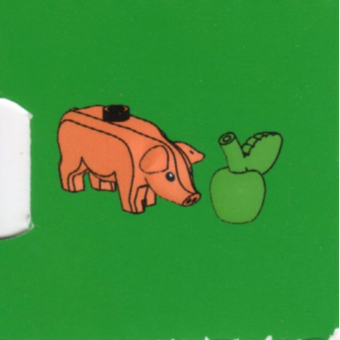 advent calendar 2010 kingdoms day 12 - pig with apple