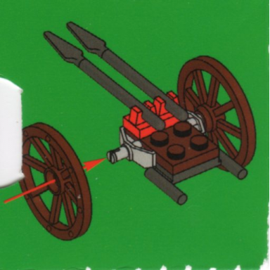 advent calendar 2010 kingdoms day 5 - weapons cart with spear
