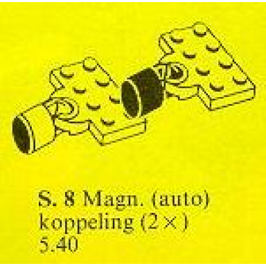 magnetic train couplers with plates
