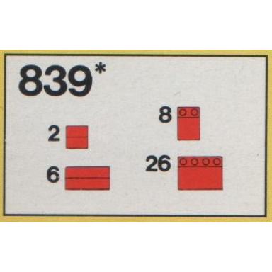 red roof bricks parts pack 33 degrees
