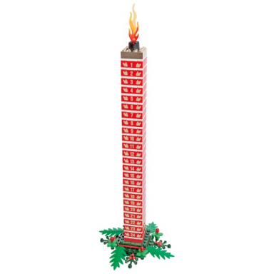 build your own holiday countdown candle