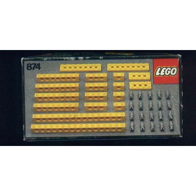 yellow beams with connector pegs