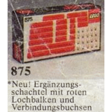 red beams with connector pegs