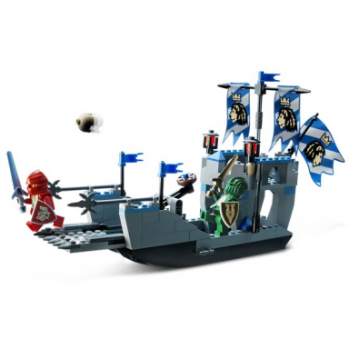 knights attack barge
