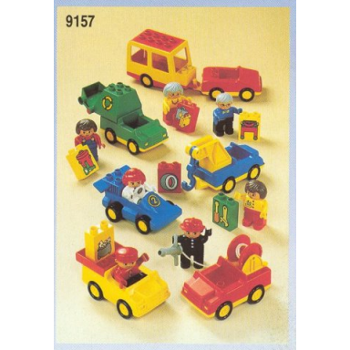 duplo job vehicles with workers