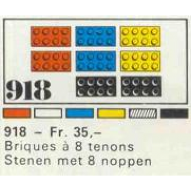 21 8-stud bricks