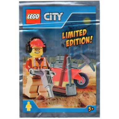worker with wheelbarrow foil pack