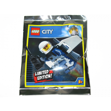 police officer with jet pack foil pack