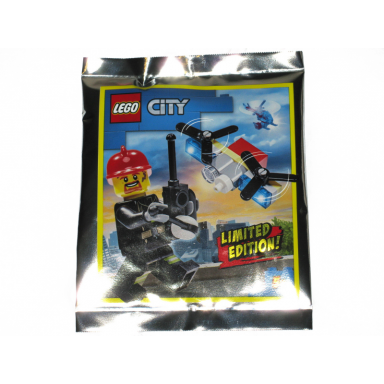 fireman with drone foil pack