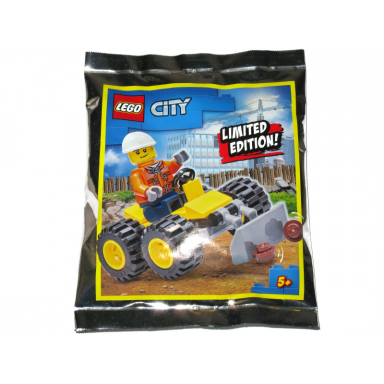 construction worker with bulldozer foil pack 1