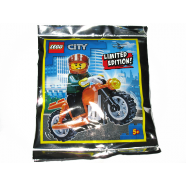 detective on motorcycle foil pack